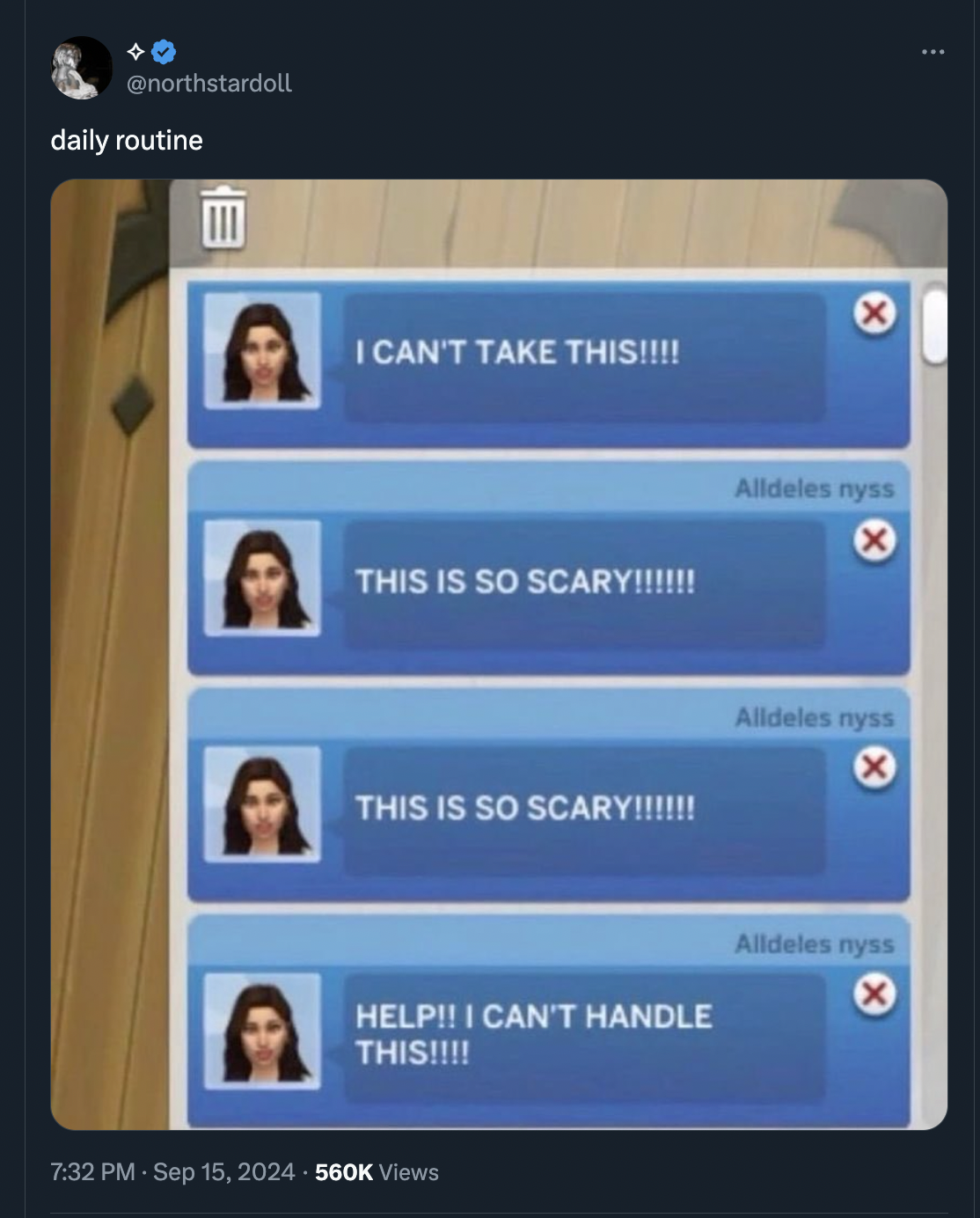 The Sims - daily routine I Can'T Take This!!!! This Is So Scary!!!!!!! This Is So Scary!!!!!!! Help!! I Can'T Handle This!!!! Views Alldeles nyss Alldeles nyss Alldeles nyss